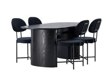 Isolde Matbord 180x90 cm med 4 Stella Matstol - Möbler - Bord & matgrupper - Matgrupper