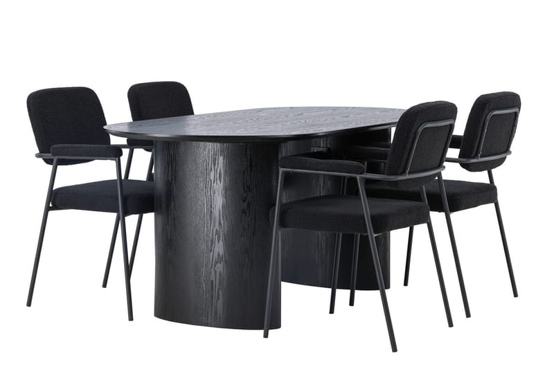 Isolde Matbord 180x90 cm med 4 Yesterday Matstol - Möbler - Bord & matgrupper - Matgrupper
