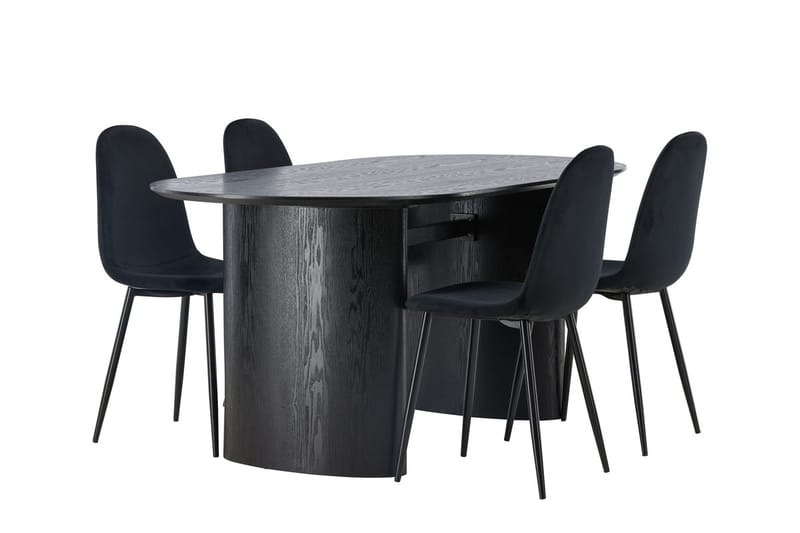 Isolde Matbord 180x90 cm med 4 Polar Köksstol - Möbler - Bord & matgrupper - Matgrupper