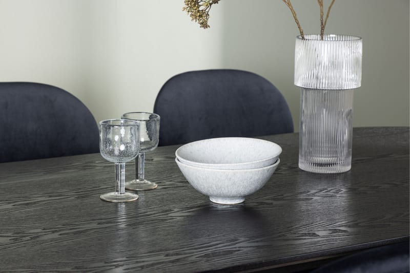 Isolde Matgrupp 180 cm Oval med 4 Stella stolar - Svart - Möbler - Bord & matgrupper - Matgrupper