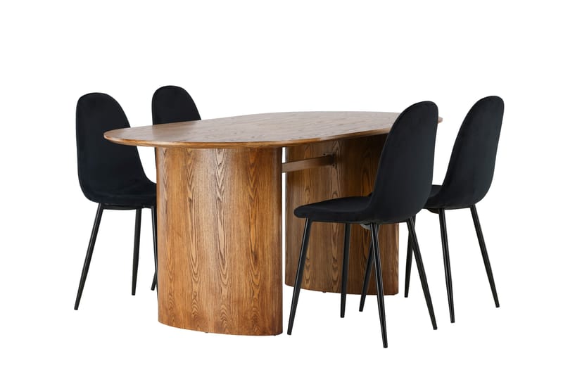 Isolde Matgrupp 180 cm Oval med 4 Polar Stolar - Möbler - Bord & matgrupper - Matgrupper
