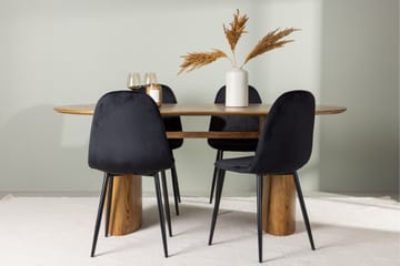 Isolde Matgrupp 180 cm Oval med 4 Polar Stolar - Möbler - Bord & matgrupper - Matgrupper