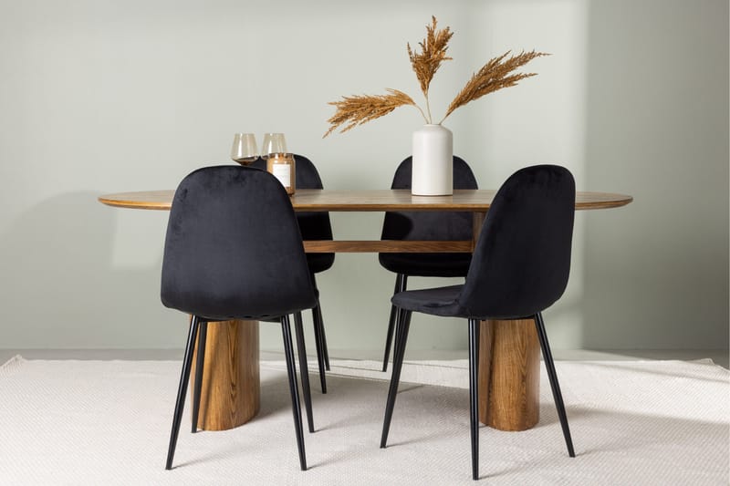 Isolde Matgrupp 180 cm Oval med 4 Polar Stolar - Möbler - Bord & matgrupper - Matgrupper