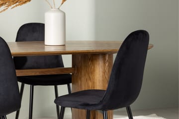 Isolde Matgrupp 180 cm Oval med 4 Polar Stolar - Möbler - Bord & matgrupper - Matgrupper