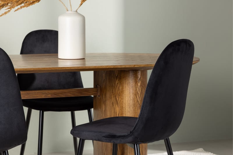 Isolde Matgrupp 180 cm Oval med 4 Polar Stolar - Möbler - Bord & matgrupper - Matgrupper