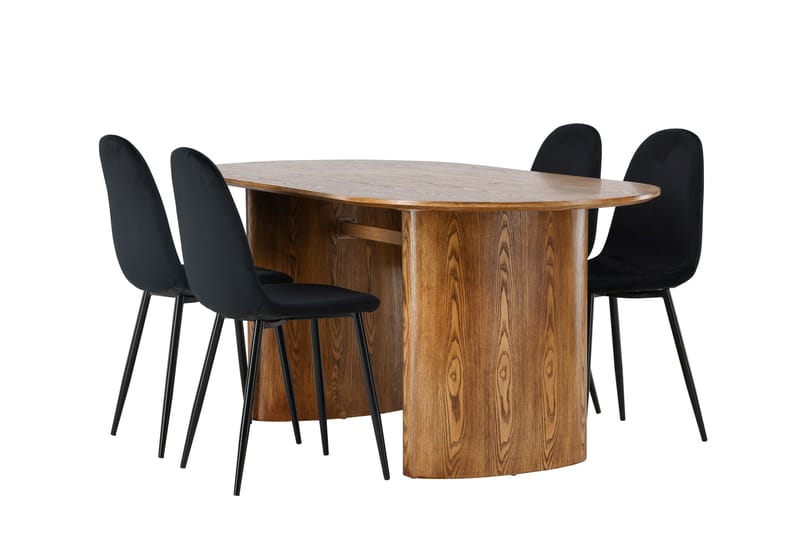 Isolde Matgrupp 180 cm Oval med 4 Polar Stolar - Möbler - Bord & matgrupper - Matgrupper