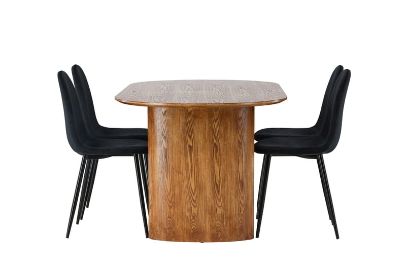 Isolde Matgrupp 180 cm Oval med 4 Polar Stolar - Möbler - Bord & matgrupper - Matgrupper