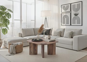 Ivoano Soffbord 60 cm Lantlig stil - Varm mörkbrun - Möbler - Bord & matgrupper - Soffbord