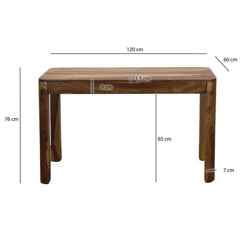 Ivoela Matbord 120 cm - Varmbrun - Möbler - Bord & matgrupper - Matbord & köksbord