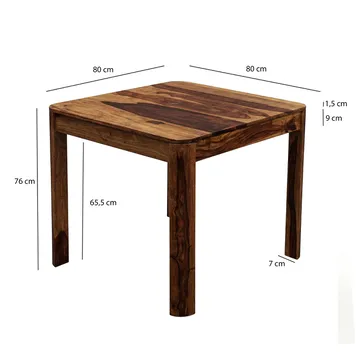 Ivoela Matbord 80 cm - Varm mörkbrun - Möbler - Bord & matgrupper - Matbord & köksbord