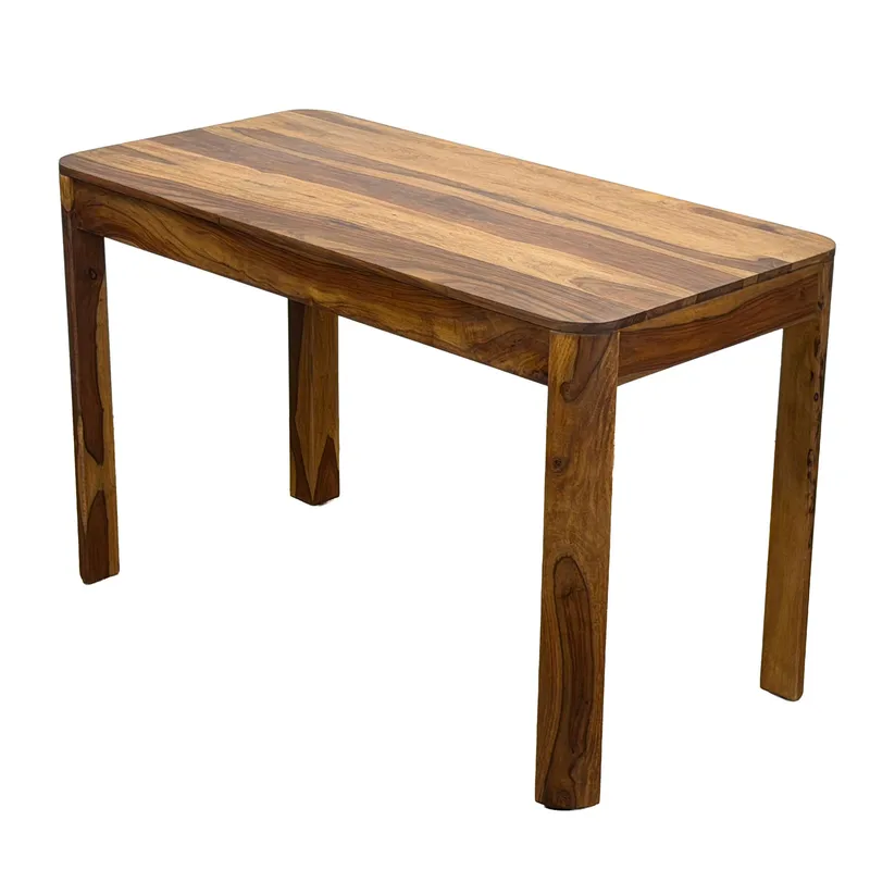 Ivoela Rektangulärt Matbord 120 cm i Massivt Trä med Rosenträutseende, Brun