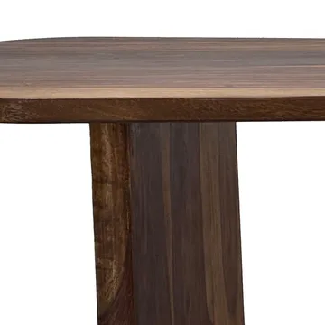 Ivoeri Soffbord 120 cm Oval Lantlig stil - Varm mörkbrun - Möbler - Bord & matgrupper - Soffbord