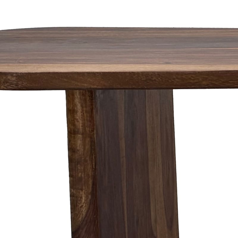 Ivoeri Soffbord 120 cm Oval Lantlig stil - Varm mörkbrun - Möbler - Bord & matgrupper - Soffbord