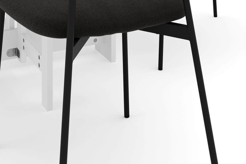Jeba Matbord 80 cm med 4 st Lowe Matstolar - Vit - Möbler - Bord & matgrupper - Matgrupper