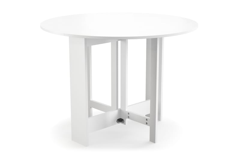 Jeba Runt Matbord med klaffar 100 cm med plats för 4 personer - Vit - Möbler - Bord & matgrupper - Matbord & köksbord