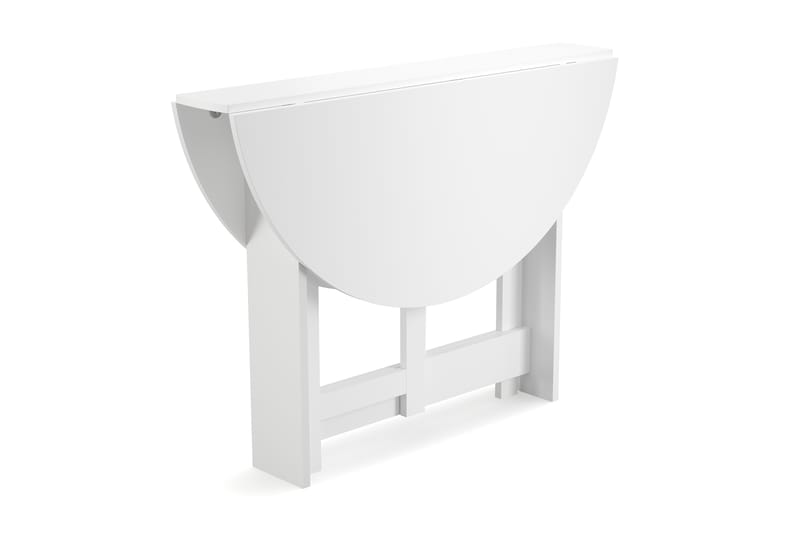 Jeba Runt Matbord med klaffar 100 cm med plats för 4 personer - Vit - Möbler - Bord & matgrupper - Matbord & köksbord