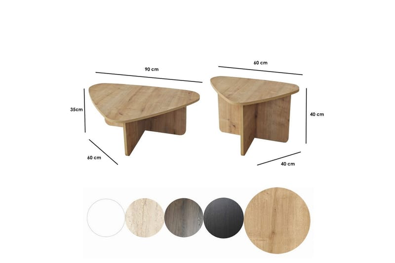 Jewa Soffbord 90 cm - Natural - Möbler - Bord & matgrupper - Soffbord