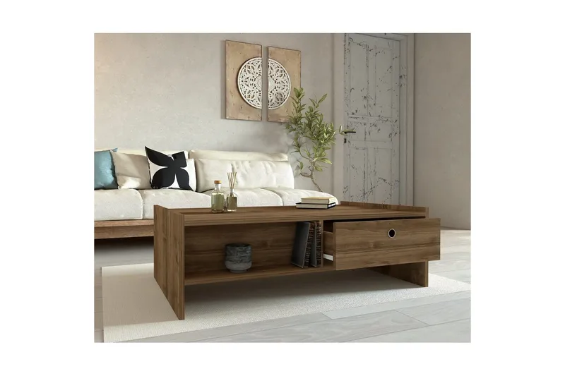 Jeyra Soffbord 110 cm - Valnöt - Möbler - Bord & matgrupper - Soffbord