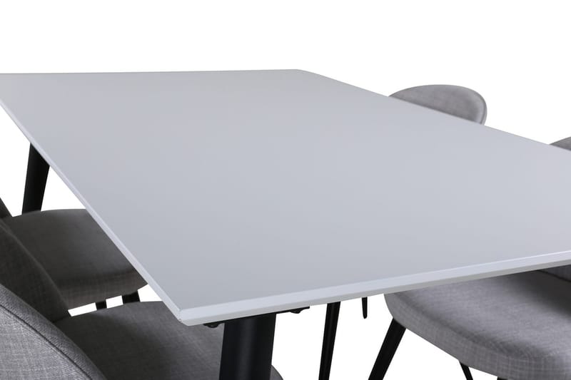 Jimmy Förlängningsbart Matbord 150 cm med 4 Velvet Matstol - Möbler - Bord & matgrupper - Matgrupper