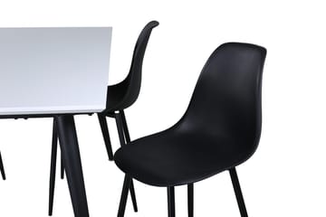 Jimmy Förlängningsbart Matbord 150 cm med 4 Polar Matstol - Möbler - Bord & matgrupper - Matgrupper