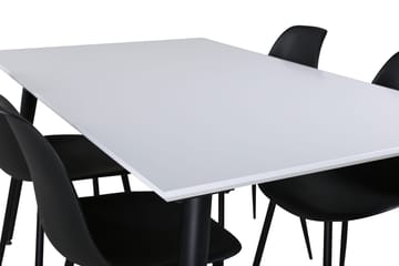 Jimmy Förlängningsbart Matbord 150 cm med 4 Polar Matstol - Möbler - Bord & matgrupper - Matgrupper