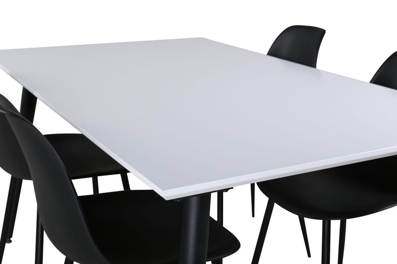 Jimmy Förlängningsbart Matbord 150 cm med 4 Polar Matstol - Möbler - Bord & matgrupper - Matgrupper