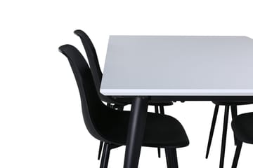 Jimmy Förlängningsbart Matbord 150 cm med 4 Polar Matstol - Möbler - Bord & matgrupper - Matgrupper