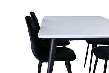 Jimmy Förlängningsbart Matbord 150 cm med 4 Polar Köksstol - Möbler - Bord & matgrupper - Matgrupper