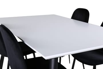 Jimmy Förlängningsbart Matbord 150 cm med 4 Polar Köksstol - Möbler - Bord & matgrupper - Matgrupper