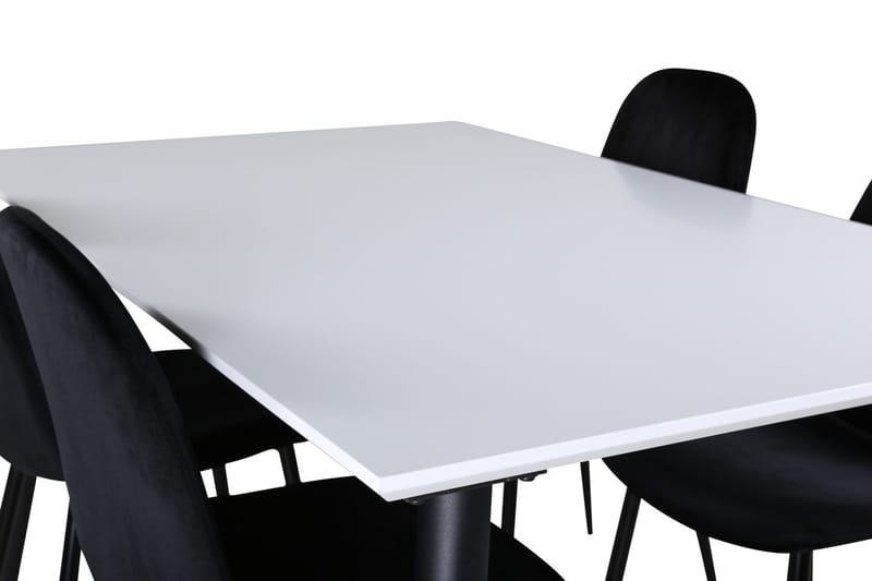 Jimmy Förlängningsbart Matbord 150 cm med 4 Polar Köksstol - Möbler - Bord & matgrupper - Matgrupper
