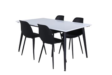Jimmy Förlängningsbart Matbord 150 cm med 4 Polar Matstol - Möbler - Bord & matgrupper - Matgrupper