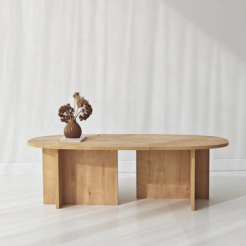 Jorvis Soffbord 120 cm Oval - Safir Ek - Möbler - Bord & matgrupper - Soffbord