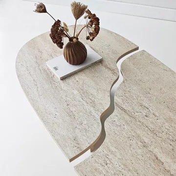 Jorvis Soffbord 120 cm Oval - Travertin - Möbler - Bord & matgrupper - Soffbord