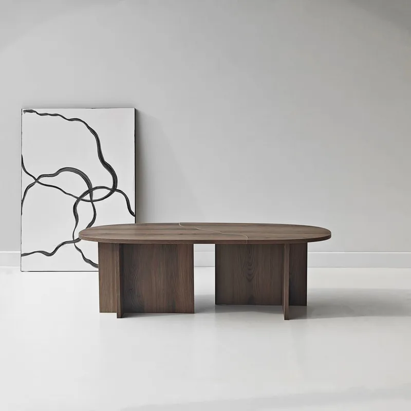 Jorvis Soffbord 120 cm Oval - Valnöt - Möbler - Bord & matgrupper - Soffbord