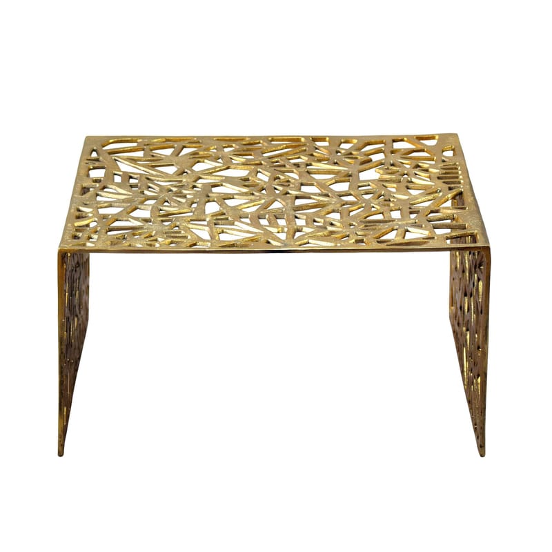 Junino 60 cm Kvadratiskt Soffbord i Metall - Guld - Möbler - Bord & matgrupper - Soffbord