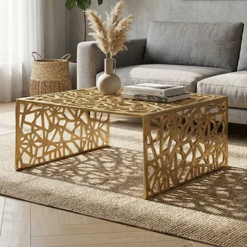 Junino Soffbord 60 cm - Guldfärgad - Möbler - Bord & matgrupper - Soffbord