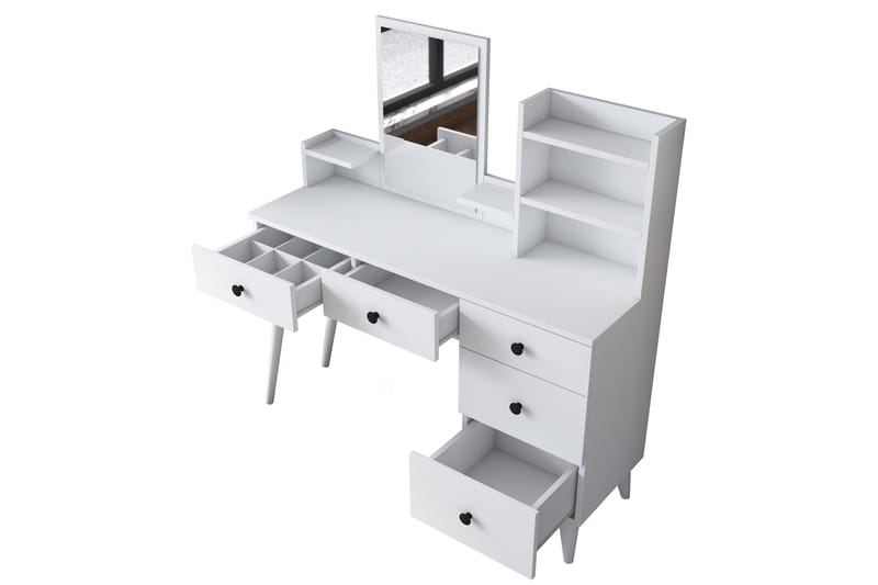 Junji Sminkbord 118,2x93,8 cm Vit - Hanah Home - Möbler - Bord & matgrupper - Sminkbord & toalettbord