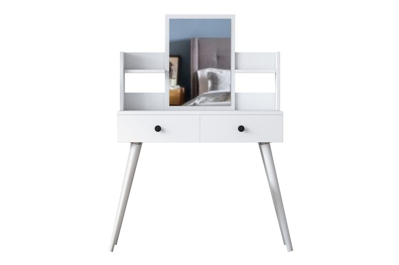 Junji Sminkbord 89,8x111,8 cm Vit - Hanah Home - Sminkbord & toalettbord