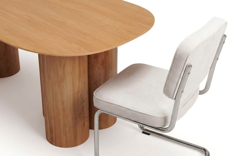 Juno Matgrupp rektangulärt 220 cm Ek med 6 Milva Matstolar - Ek - Möbler - Bord & matgrupper - Matgrupper