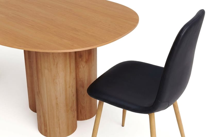 Juno Matgrupp rektangulärt 220 cm Ek med 8 Nibe Matstolar - Ek - Möbler - Bord & matgrupper - Matgrupper