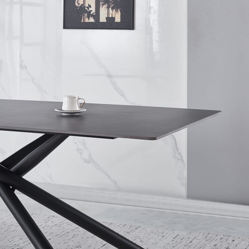 Jupiter matbord i sintrad sten - 180x90 cm - Grå betong - Grå betong - Möbler - Bord & matgrupper - Matbord & köksbord