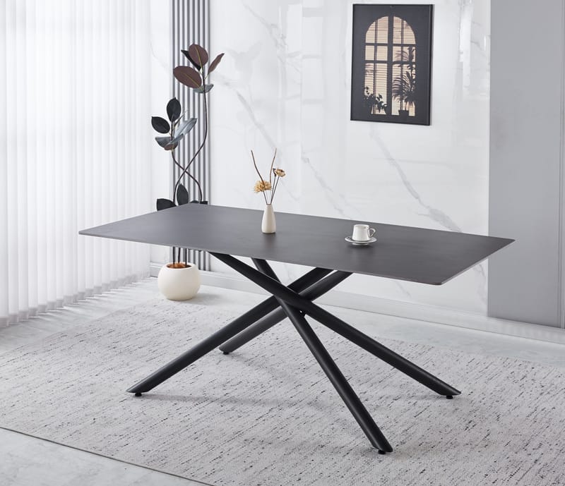 Jupiter matbord i sintrad sten - 180x90 cm - Grå betong - Grå betong - Möbler - Bord & matgrupper - Matbord & köksbord