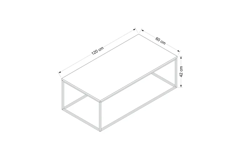 Kambuku Rektangulärt Valnöt Soffbord 120 cm i Trä - Brun - Möbler - Bord & matgrupper - Soffbord
