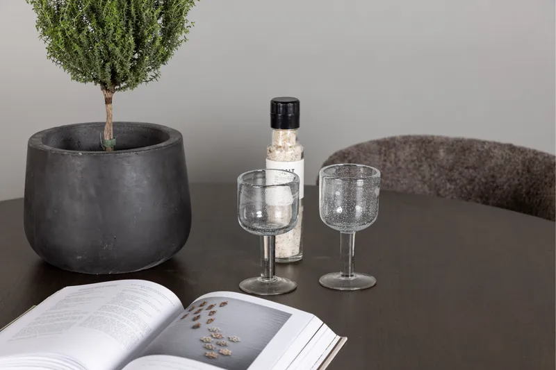 Kaseidon Matgrupp 100 cm Rund med 4 Modesto stolar - Svart - Möbler - Bord & matgrupper - Matgrupper