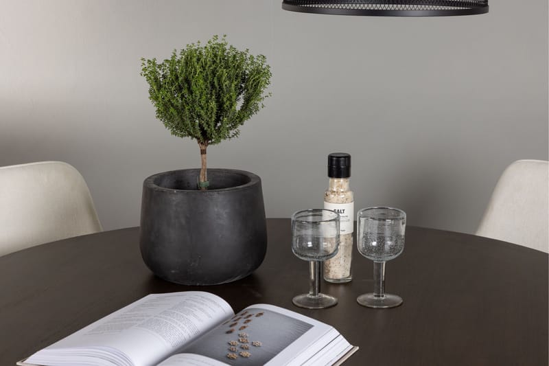 Kaseidon Matgrupp 100 cm Rund med 4 Rosie stolar - Beige - Möbler - Bord & matgrupper - Matgrupper