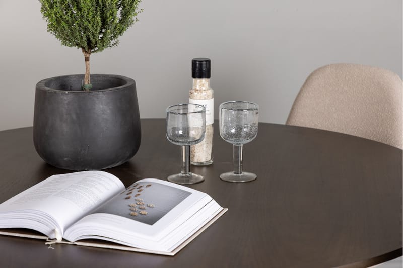 Kaseidon Matgrupp 100 cm Rund med 4 Polar stolar - Beige - Möbler - Bord & matgrupper - Matgrupper