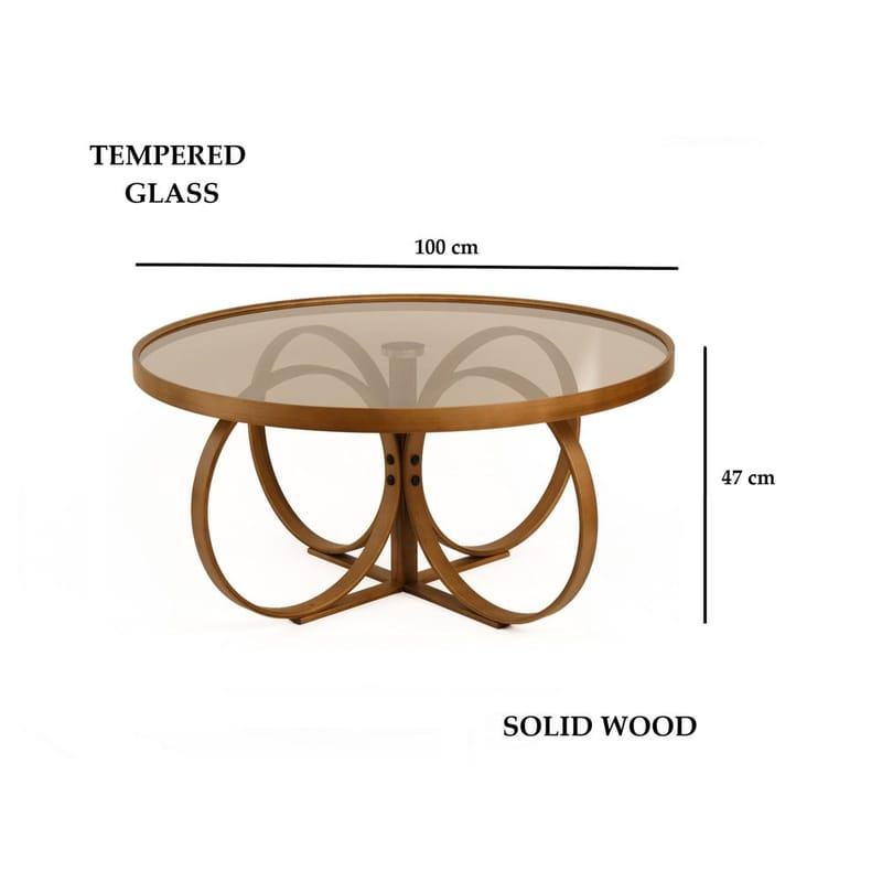 Kashiwa Soffbord 100 cm - Mörkbrun - Möbler - Bord & matgrupper - Soffbord