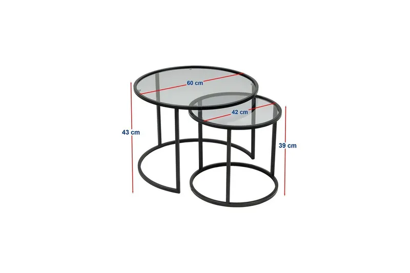 Kashiwa Soffbord 60 cm - Svart - Möbler - Bord & matgrupper - Soffbord