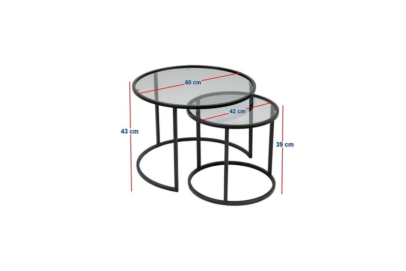 Kashiwa Soffbord 60 cm - Svart - Möbler - Bord & matgrupper - Soffbord