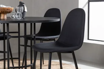 Kavenhamn Matgrupp  115 cm Rund med 4 Bennie stolar - Svart - Möbler - Bord & matgrupper - Matgrupper